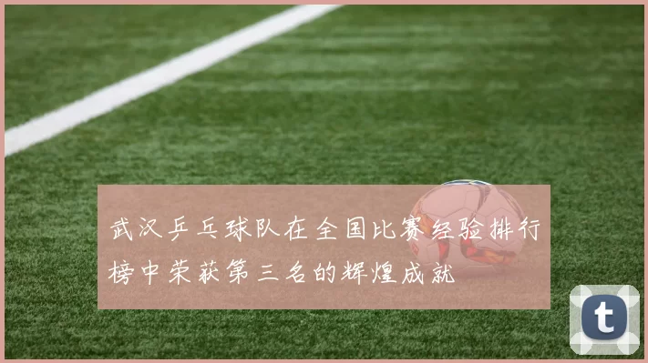 武汉乒乓球队在全国比赛经验排行榜中荣获第三名的辉煌成就